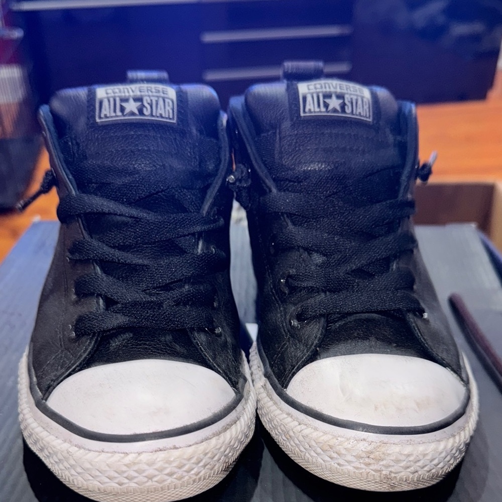 Converse big kids leather Sneakers